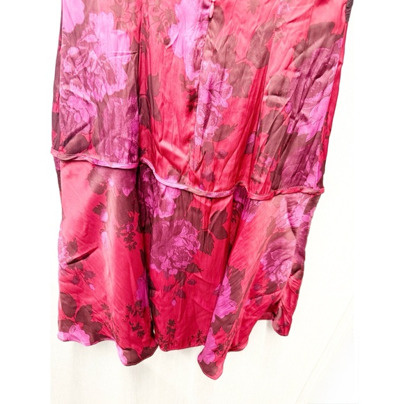 NWOT Free People Jos Floral Mini Dress Berry Combo, Size Small - Picture 13 of 13